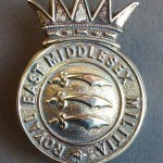 Royal East Middlesex Militia cap badge The Royal East Middlesex Militia cap badge
